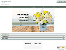 Tablet Screenshot of citrusvalleyflorist.com